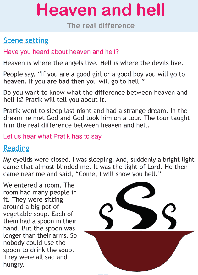 Personality development course grade 2 lesson 14 Heaven and hell (1)