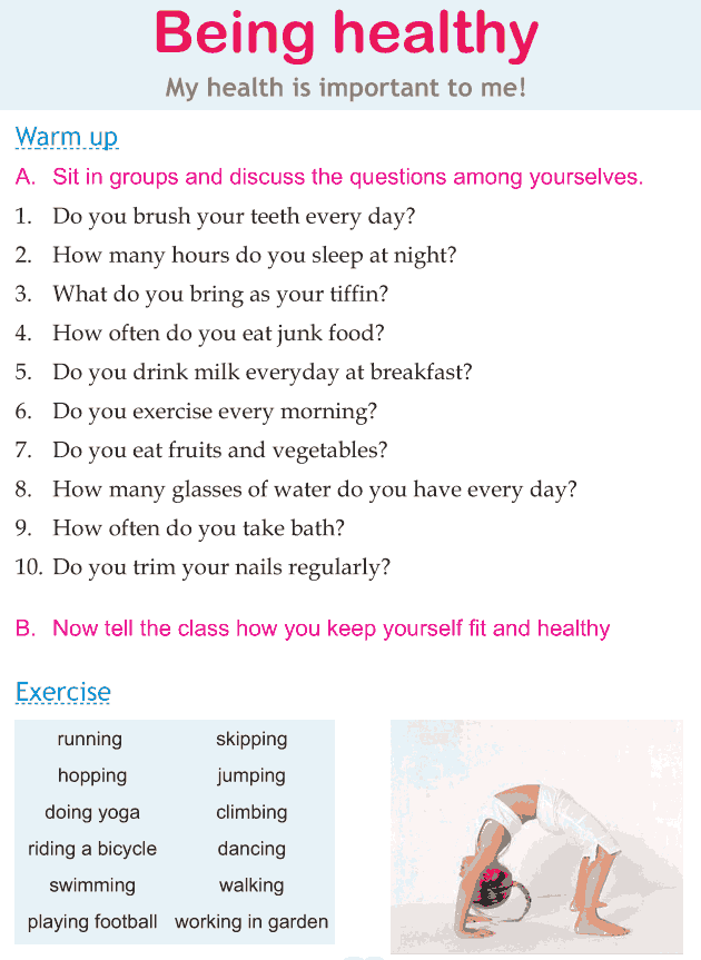 Personality development course grade 2 lesson 16 Being healthy (1)