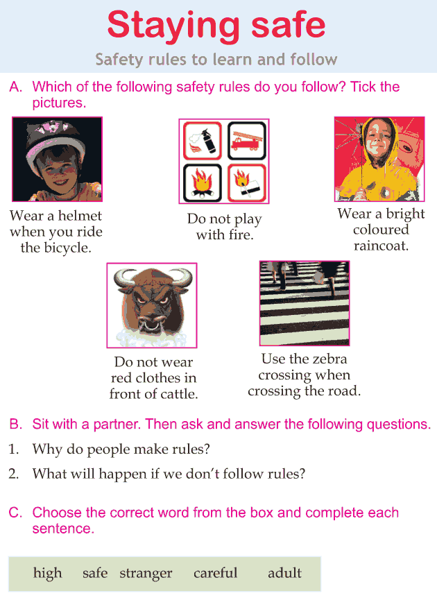 Personality development course grade 2 lesson 18 Staying safe (1)