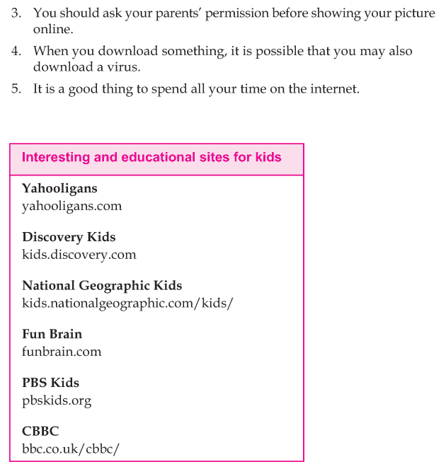 Personality development course grade 4 lesson 14 Internet safety (4)
