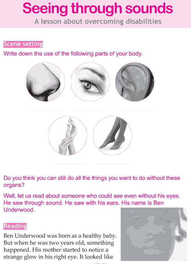 Personality development course grade 4 lesson 18 Seeing through sounds (1)