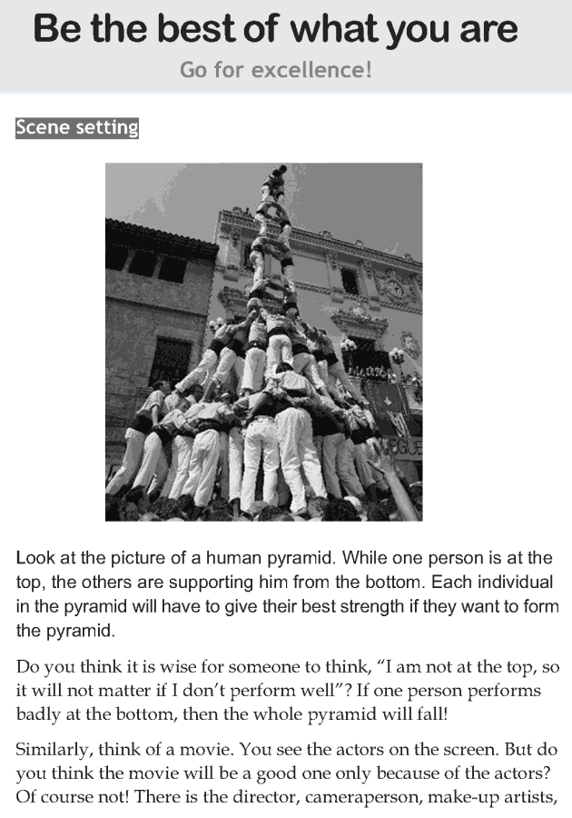 Personality development course grade 6 lesson 1 Be the best of what you are (1)